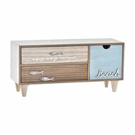 Juwelenkistje DKD Home Decor Bruin Turkoois Hout 34 x 13 x 16 cm 1