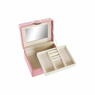 Juwelenkistje DKD Home Decor Roze Hout MDF 23 x 17 x 10 cm 1