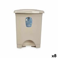 Pedaalemmer Beige Plastic 10 L (8 Stuks) 1