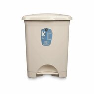 Pedaalemmer Beige Plastic 30 L (4 Stuks) 3