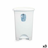 Pedaalemmer Wit Plastic 50 L (3 Stuks) 1