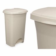 Pedaalemmer Beige Plastic 50 L (3 Stuks) 2