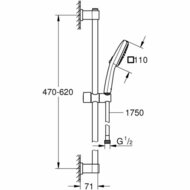 Douchekolom Grohe Vitalio Comfort 110 Plastic 3