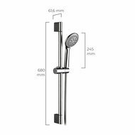 Douchekolom EDM 01147 Roestvrij staal 61,6 x 68 cm Zilverkleurig 2