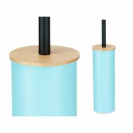 Toiletborstel Blauw Metaal Bamboe Plastic 9,5 X 27 X 9,5 cm (6 Stuks) 5