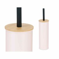 Toiletborstel Roze Metaal Bamboe Plastic 9,5 X 27 X 9,5 cm (6 Stuks) 5