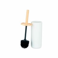 Toiletborstel Wit Hout Hars 10,2 x 38 x 10,2 cm (4 Stuks) 3