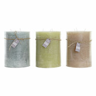 Kaars DKD Home Decor Vanille Was (3) (3 Onderdelen) 1