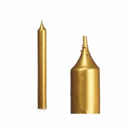 Kaarsenset Gouden 2 x 2 x 20 cm (12 Stuks) 2