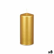 Kaars Gouden 9 x 20 x 9 cm (8 Stuks) 1