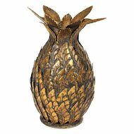 Kandelaar Alexandra House Living Gouden Ijzer 15 x 26 x 15 cm ananas 1