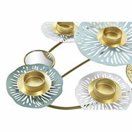 Kandelaar DKD Home Decor Spiegel Gouden Metaal Munt Waterlelie (54 x 33 x 8 cm) 3