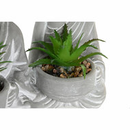 Decoratieve plant Home ESPRIT Polyethyleen Cement Boeddha Orientaals 10,5 x 8 x 16 cm (3 Stuks) 3