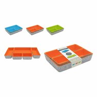 Mandenset Confortime 5 Onderdelen Vilt 27,5 x 20 x 5,3 cm (5 Onderdelen) (6 Stuks) 3