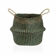 Decoratieve Mand Versa Groen Zeealgen &Oslash; 28 cm 1