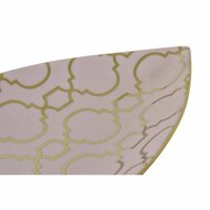 Tafeldecoratie DKD Home Decor 27,5 x 16 x 3 cm Roze Gouden Orientaals Verchroomd Blad van een plant 3