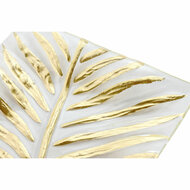 Tafeldecoratie Home ESPRIT Transparant Gouden Modern Blad van een plant 29 x 21 x 3 cm 2