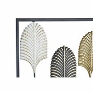 Wanddecoratie DKD Home Decor Zwart Metaal Multicolour Modern Blad van een plant (35 x 2 x 90 cm) 3