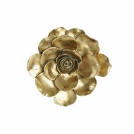 Wanddecoratie DKD Home Decor Gouden Bloem 19,5 x 5,5 x 19,5 cm 1