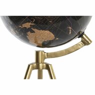 Wereldbol DKD Home Decor Zwart Gouden Metaal 20 x 20 x 47 cm 3