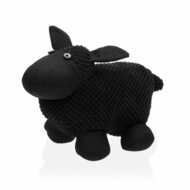 Deurstopper Versa Zwart Schaap Textiel 12 x 17 x 27 cm 1