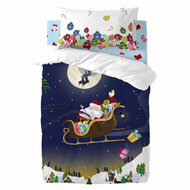 Onderlaken HappyFriday XMAS Blauw Multicolour 60 x 120 x 14 cm 2