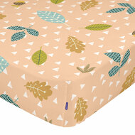 Verstelbaar onderlaken HappyFriday Moshi Moshic Harvestwood Multicolour 60 x 120 x 14 cm 1