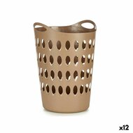 Wasmand Beige Plastic 50 L 44 x 56 x 41 cm (12 Stuks) 1