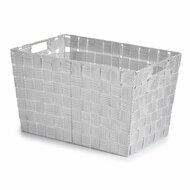 Wasmand Wit Stof 10 L 25 x 20 x 35 cm (12 Stuks) 3