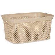 Wasmand Beige Plastic 10 L 24 x 17 x 35 cm (24 Stuks) 2