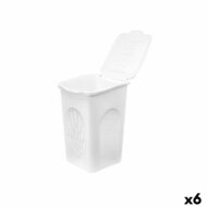 Wasmand Stefanplast Wit Plastic 50 L 37 x 56 x 39 cm (6 Stuks) 1