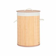 Wasmand Natuurlijk Metaal Bamboe Hout MDF 48 L 37 x 50 x 37 cm (4 Stuks) 2