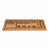 Deurmat Boarding Pass Natuurlijk 60 x 1 x 40 cm (12 Stuks) 2