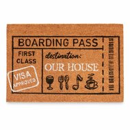 Deurmat Boarding Pass Natuurlijk 60 x 1 x 40 cm (12 Stuks) 3