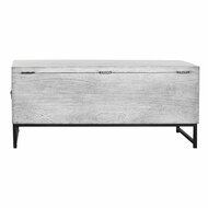 Koffer DKD Home Decor Keramisch Grijs Wit Mangohout (116 x 40 x 50 cm) 7