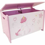 Koffer Fun House Unicorn Roze Wit Hout 1