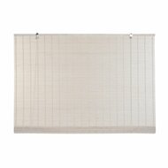 Rolgordijn DKD Home Decor Gelakt Wit Bamboe 120 x 2 x 230 cm 1