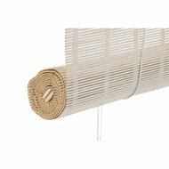 Rolgordijn DKD Home Decor Gelakt Wit Bamboe 120 x 2 x 230 cm 5