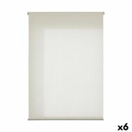 Rolgordijn 120 x 180 cm Polyester Cr&egrave;me Plastic (6 Stuks) 1