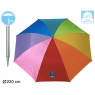 Parasol 220 cm UPF 50+ Regenboog 2