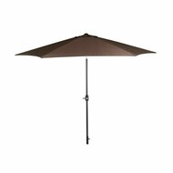 Parasol DKD Home Decor Zwart Bruin Staal 300 x 300 x 250 cm 1