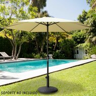 Parasol Aktive 250 x 235 x 250 cm Aluminium Cr&egrave;me 2