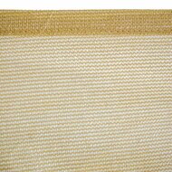 Schaduwdoek Zonnetent 3,5 x 3,5 m Beige Polyethyleen 350 x 350 x 0,5 cm 3