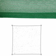 Schaduwdoek Zonnetent Groen Polyethyleen 300 x 300 x 0,5 cm 1