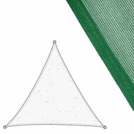 Schaduwdoek Zonnetent 3 x 3 m Groen Polyethyleen 300 x 300 x 0,5 cm 1