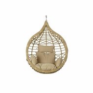 Hangende tuinstoel DKD Home Decor Bruin Beige Lichtbruin Aluminium Synthetische rotan 90 x 70 x 110 cm 100 x 70 x 125 cm (100 x