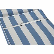 Ligstoelkussen DKD Home Decor Hangmat Wit Hemelsblauw 190 x 60 x 5 cm 5