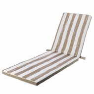 Ligstoelkussen 190 x 55 x 4 cm Beige 1