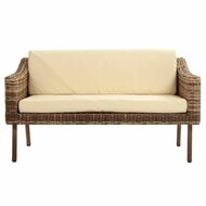 Tafelset met 2 fauteuils Alexandra House Living Bruin Natuurlijk 4 Onderdelen 8