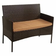 Tafelset met 2 fauteuils Alexandra House Living Bruin 4 Onderdelen 5